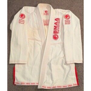Fuji x Renzo Gracie NYC Bronx Jiu Jitsu BJJ White GI Jacket Top Men's A3